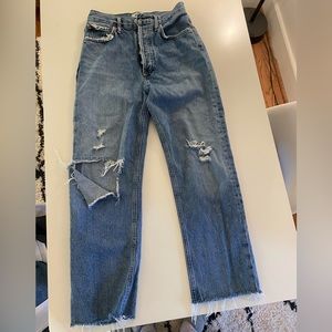 Agolde The 90’s Pinch Waist jeans cropped size 24